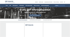 Desktop Screenshot of erp-selectie.nl